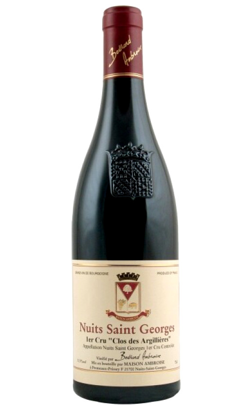 Wine Bertrand Ambroise Nuits Saint Georges Premier Cru Clos Des Argillieres 2006