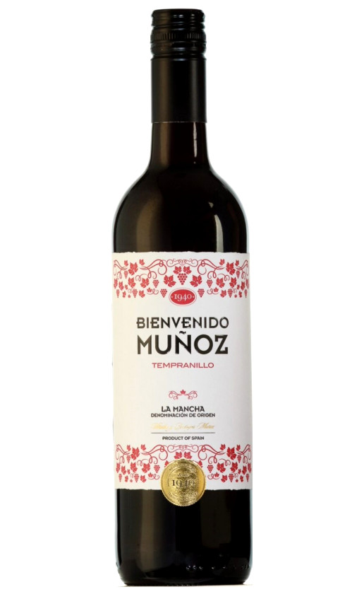 Wine Bienvenido Munoz Tempranillo La Mancha