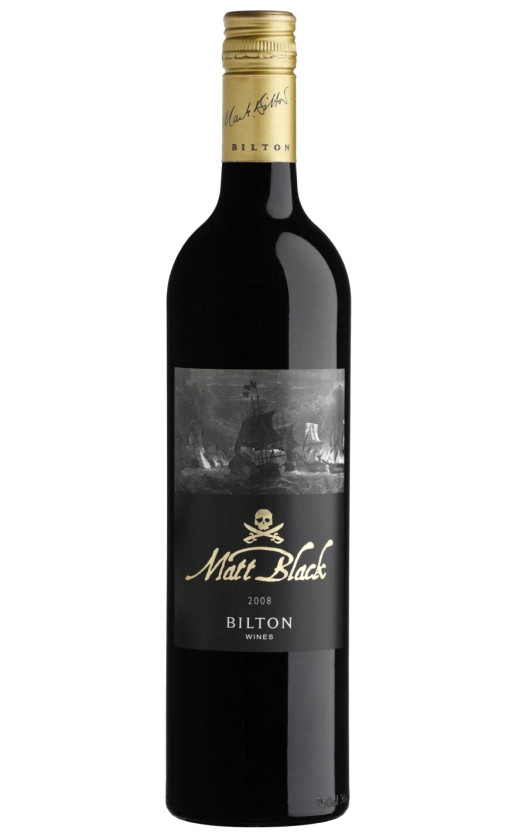 Wine Bilton Matt Black Stellenbosch 2008
