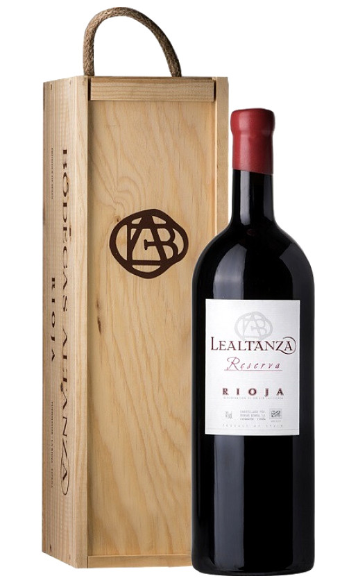 Вино Bodegas Altanza Lealtanza Reserva Rioja 2014 wooden box