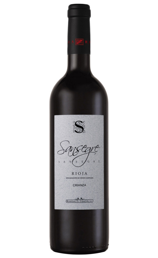 Wine Bodegas El Cidacos Sansegre Crianza Rioja 2014