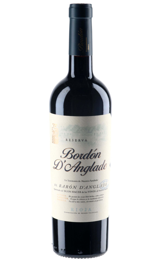 Вино Bodegas Franco-Espanolas Bordon D'Anglade Reserva Rioja 2015