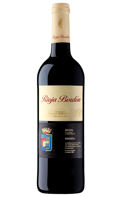 Wine Bodegas Franco Espanolas Bordon Reserva Rioja A 2014