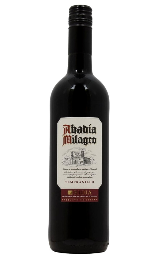 Вино Bodegas Isidro Milagro Abadia Milagro Tempranillo Rioja