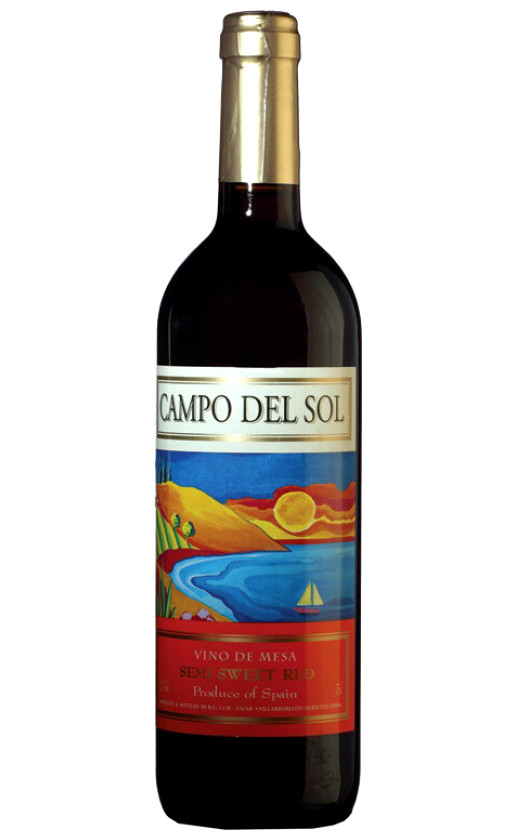 Wine Bodegas Lozano Campo Del Sol Red Semi Sweet