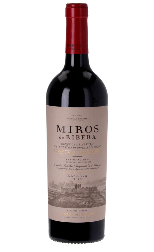 Wine Bodegas Penafiel Miros De Ribera Reserva Ribera Del Duero 2016
