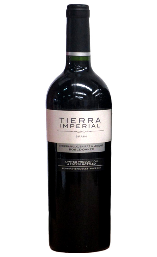 Wine Bodegas Verduguez Tierra Imperial Tempranillo Shiraz Merlot Roble Oaked