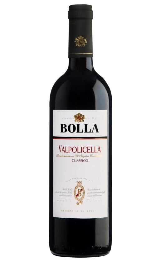 Wine Bolla Ttt Valpolicella Classico 2012