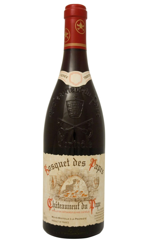 Wine Bosquet Des Papes Chateauneuf Du Pape Cuvee Tradition Rouge 2012