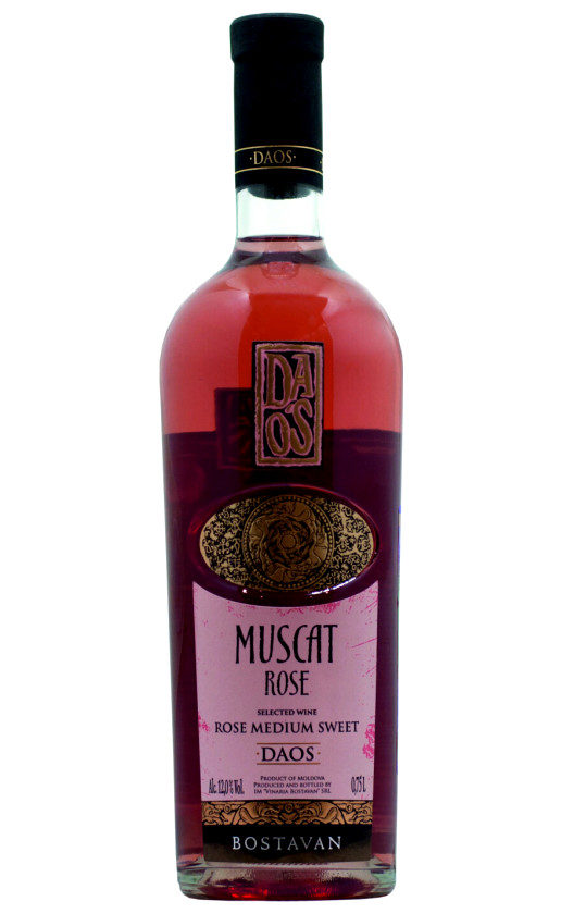 Wine Bostavan Daos Muscat Rose Medium Sweet