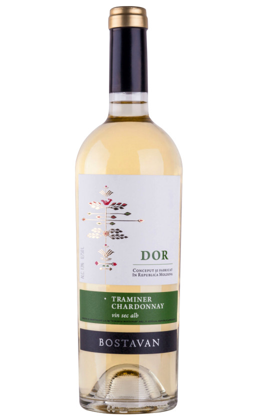 Вино Bostavan Dor Traminer Chardonnay