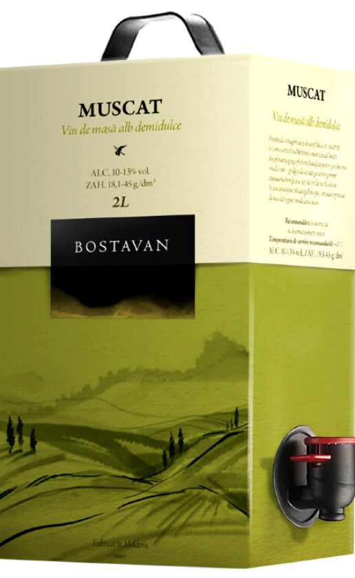 Wine Bostavan Muscat Demidulce Bag In Box
