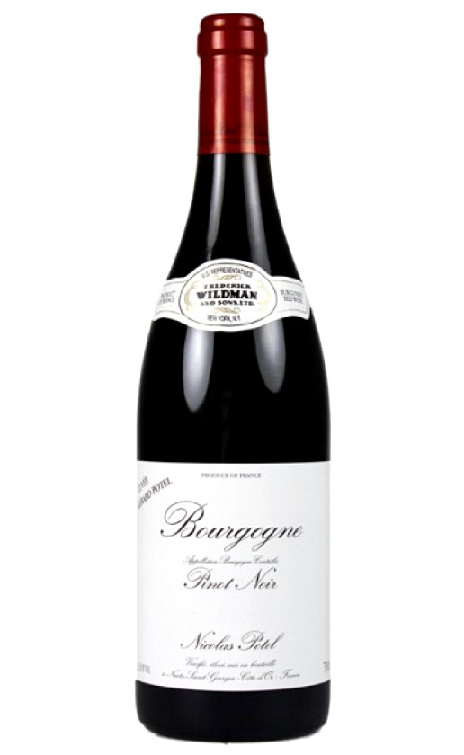 Wine Bourgogne Rouge Pinot Noir Cuvee Gerard Potel 2008