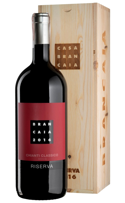 Вино Brancaia Chianti Classico Riserva 2016 wooden box