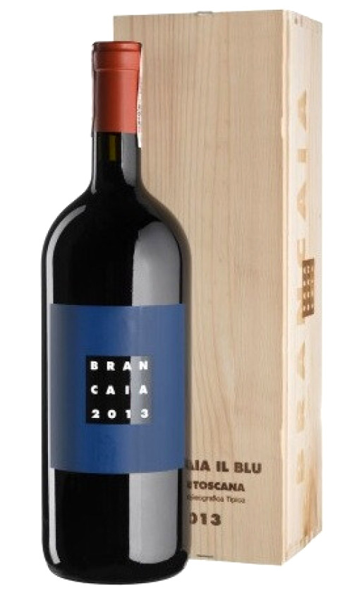 Wine Brancaia Il Blu Rosso Di Toscana 2013 Wooden Box