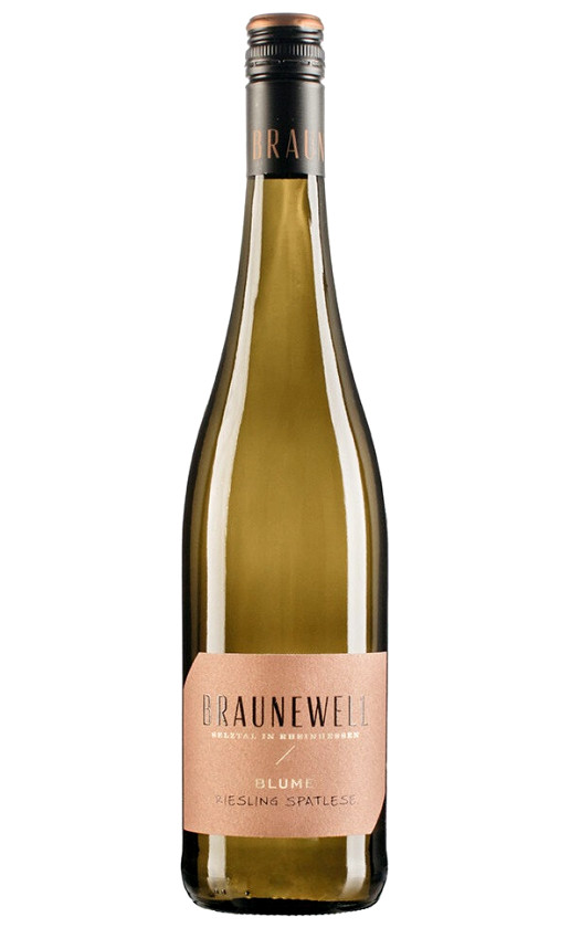 Wine Braunewell Blume Riesling Spatlese Rheinhessen Qmp