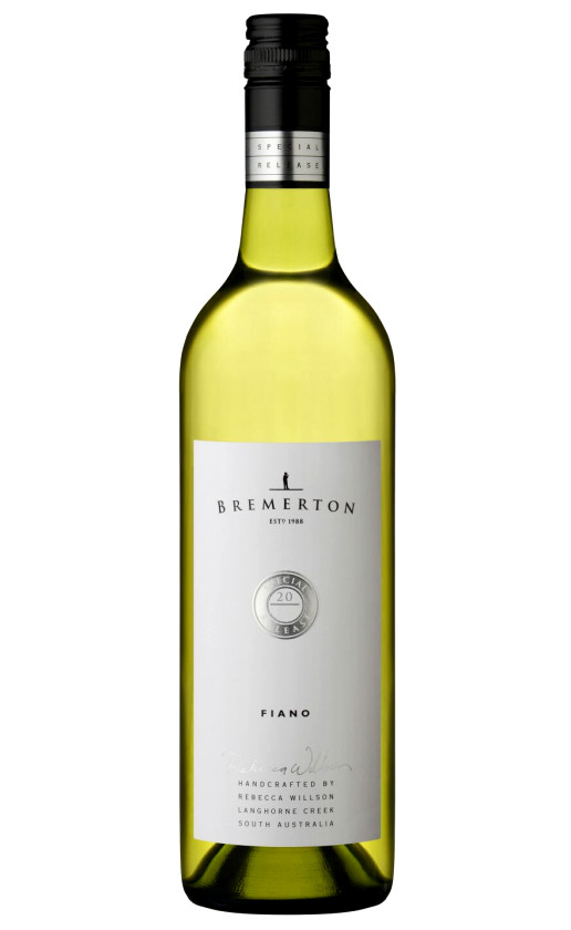 Bremerton Vintners Special Release Fiano 2017