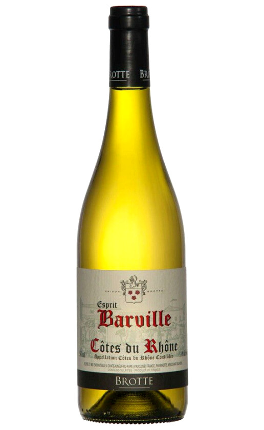 Вино Brotte Esprit Barville Blanc Cotes du Rhone