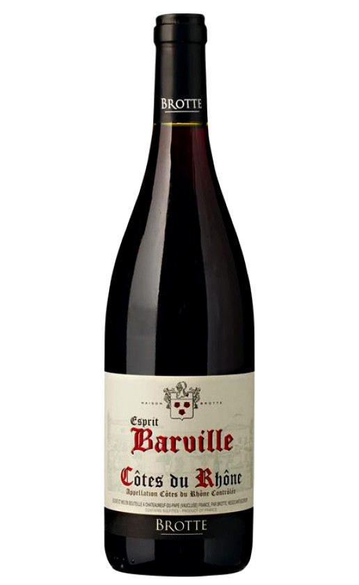 Wine Brotte Esprit Barville Rouge Cotes Du Rhone