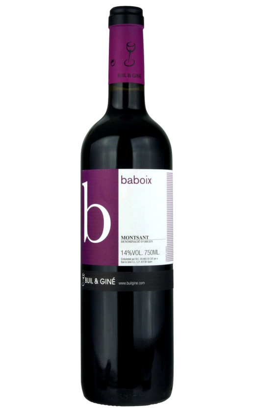 Wine Buil Gine Baboix Montsant 2009