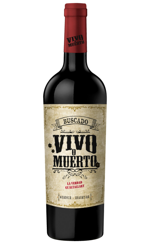 Вино Buscado Vivo o Muerto La Verdad San Pablo Tinto Gualtallary 2018