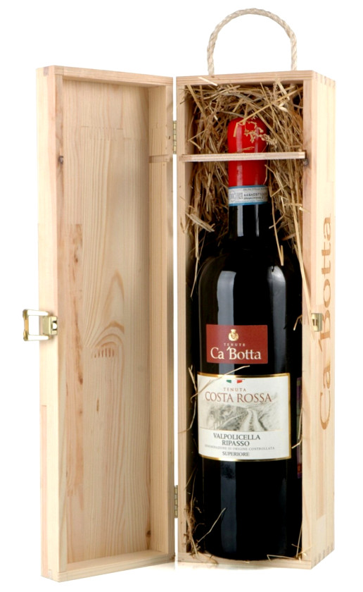 Wine Cabotta Tenuta Costa Rossa Valpolicella Ripasso Superiore 2014 Wooden Box