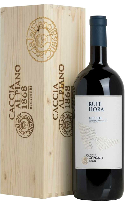 Wine Caccia Al Piano 1868 Ruit Hora Bolgheri 2016 Wooden Box