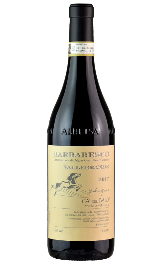 Вино Ca'del Baio Barbaresco Vallegrande 2017