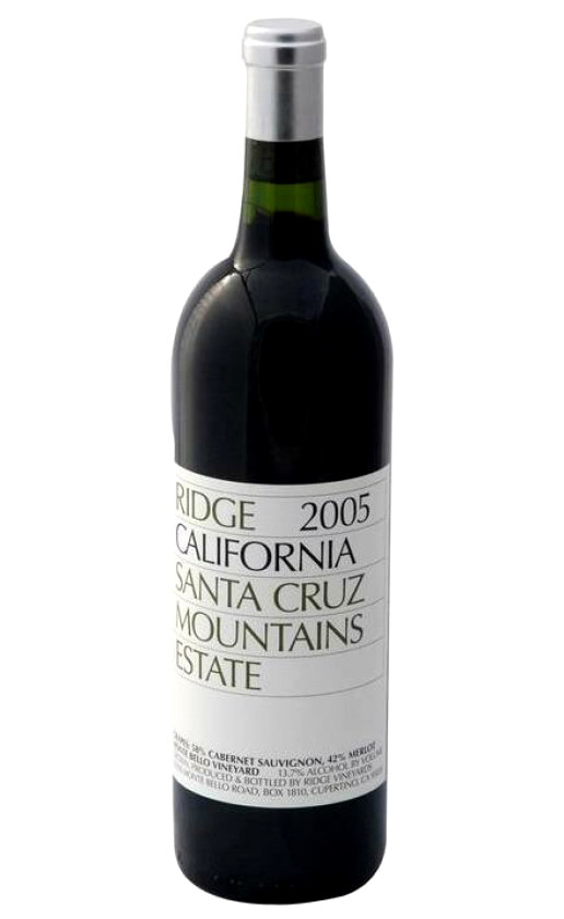 Wine California Santa Cruz Mountains 2005