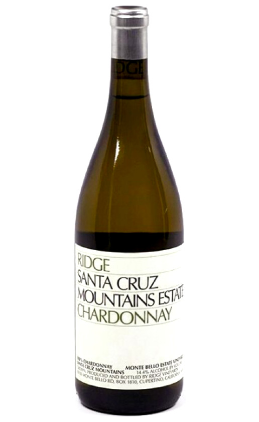 Вино California Santa Cruz Mountains Chardonnay 2007