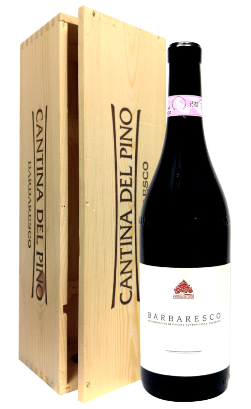 Вино Cantina del Pino Barbaresco 2015 wooden box