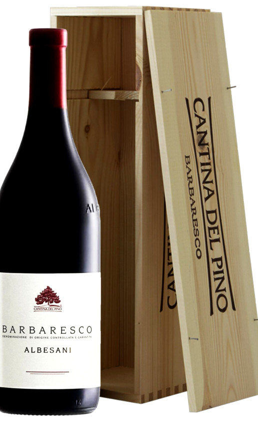 Вино Cantina del Pino Barbaresco Albesani 2011 wooden box