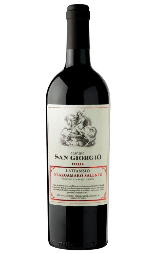 Wine Cantine San Giorgio Lattanzio Negroamaro Salento