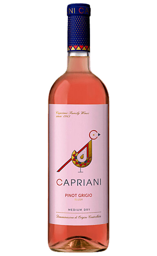 Wine Capriani Pinot Grigio Blush Delle Venezie