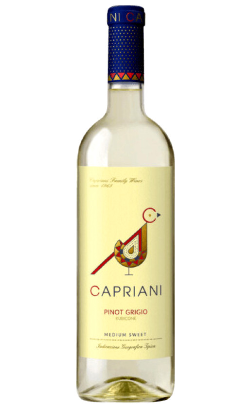 Вино Capriani Pinot Grigio Medium Sweet Rubicone
