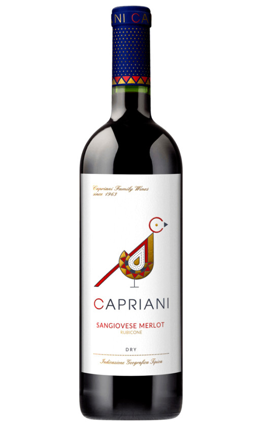 Wine Capriani Sangiovese Merlot Dry Rubicone