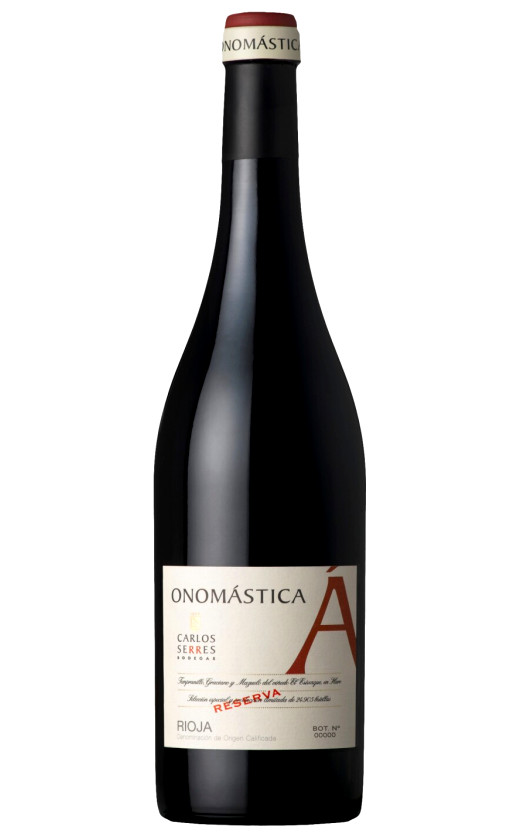 Wine Carlos Serres Onomastica Reserva Rioja