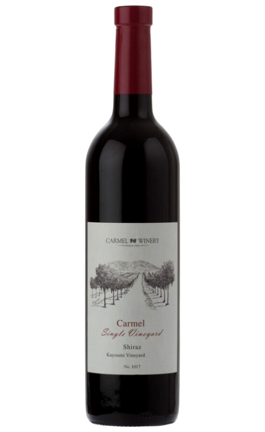 Wine Carmel Single Vineyard Shiraz Kayoumi Vineyard 2014
