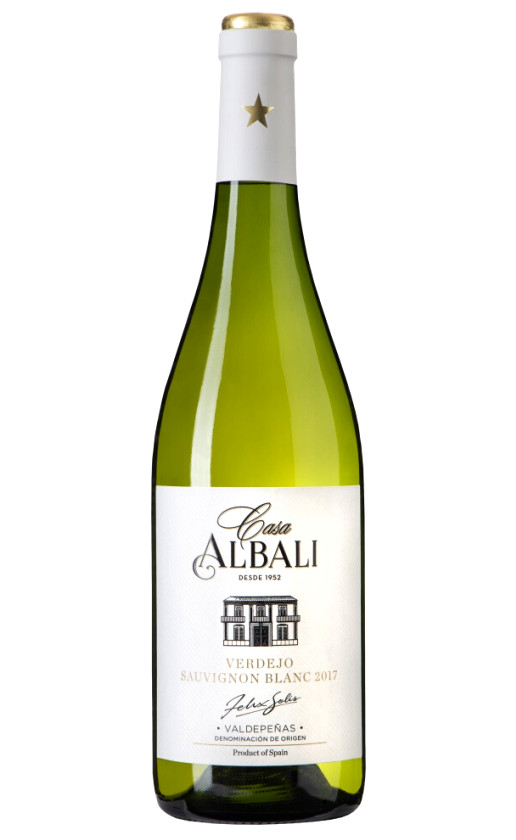Вино Casa Albali Verdejo-Sauvignon Blanc Valdepenas 2020