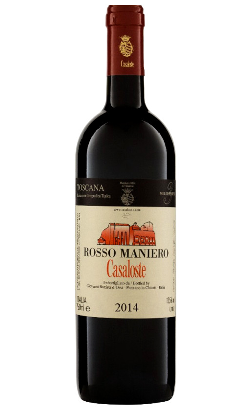 Вино Casaloste Rosso Maniero Toscana 2014