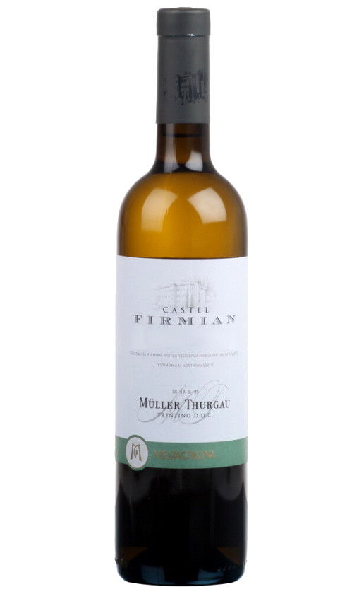 Wine Castel Firmian Muller Thurgau Trentino 2016