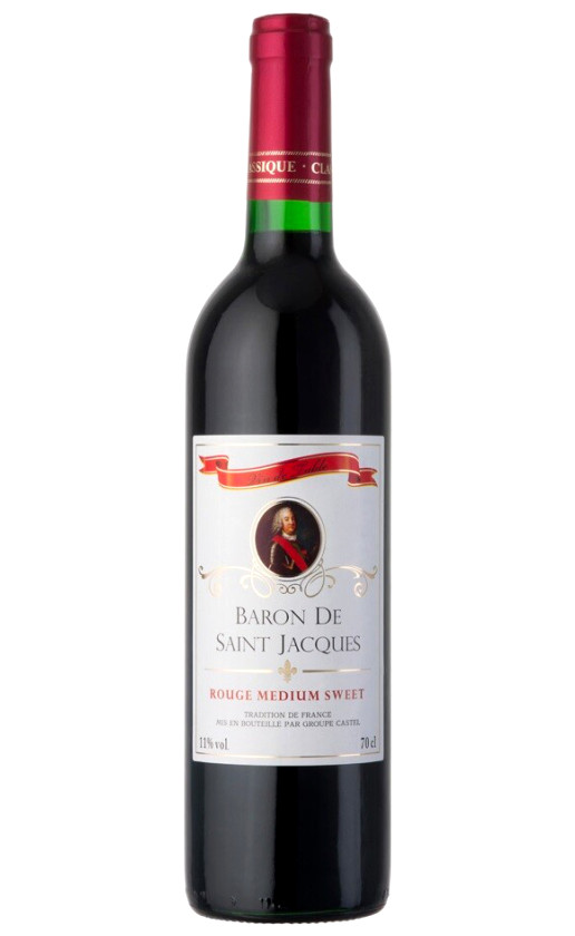Wine Castel Groupe Baron De Saint Jacgues Rouge Medium Sweet