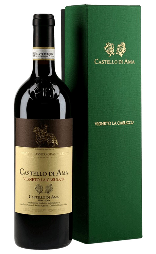 Вино Castello di Ama Chianti Classico Gran Selezione Vigneto La Casuccia 2015 gift box