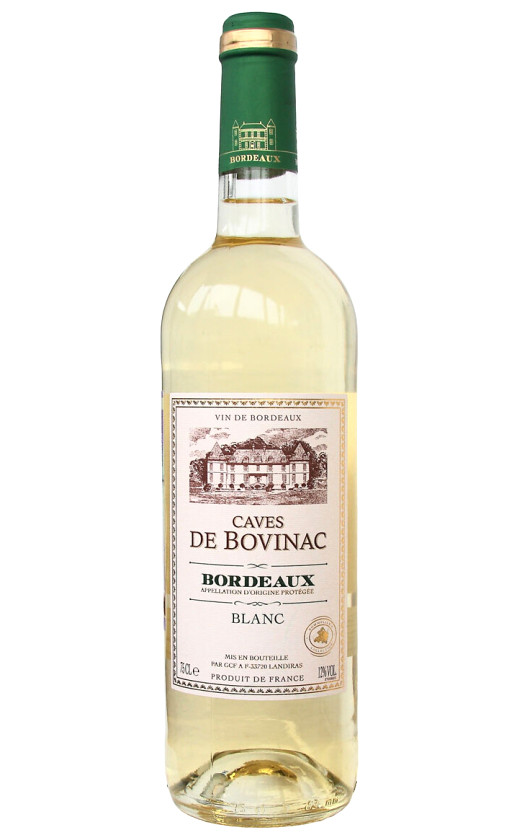 Wine Caves De Bovinac Blanc Bordeaux