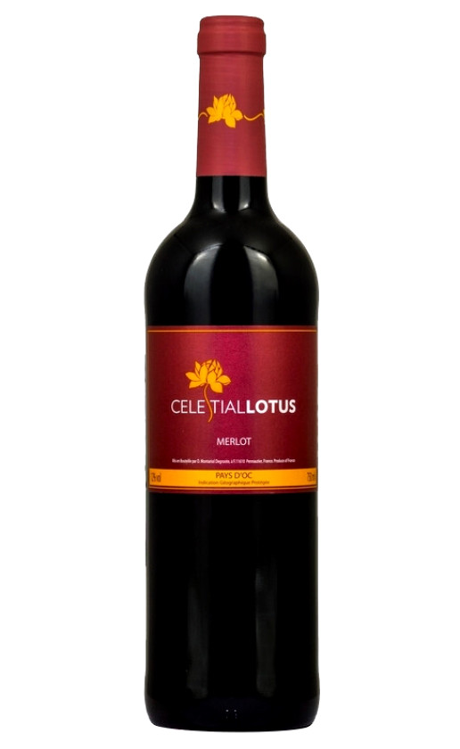 Wine Celestial Lotus Merlot Languedoc Pays Doc