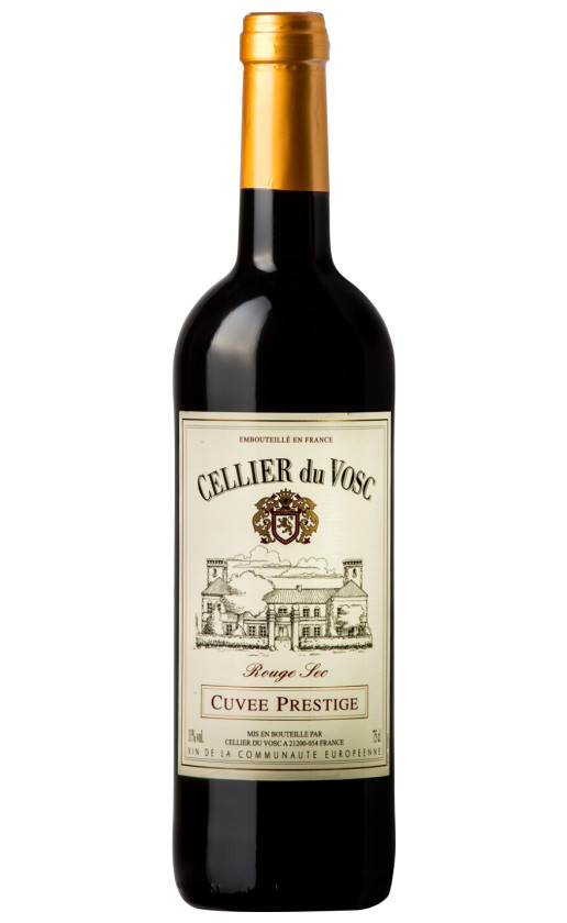 Wine Cellier Du Vosc Cuvee Prestige Rouge Sec