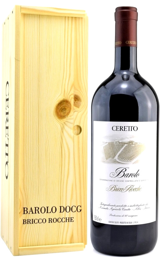 Wine Ceretto Barolo Bricco Rocche 2016 Wooden Box