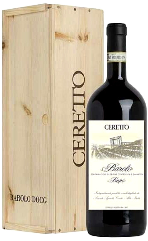 Wine Ceretto Barolo Prapo 2016 Woodem Box