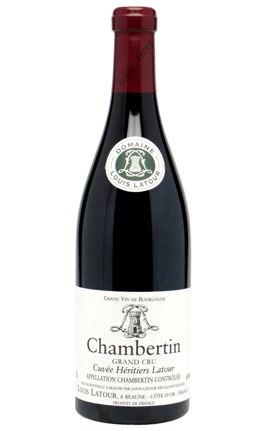 Вино Chambertin Grand Cru Cuvee Heritiers Latour 2007