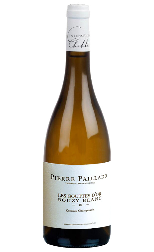 Champagne Pierre Paillard Les Gouttes d'Or Bouzy Blanc Coteaux Champenois 2012